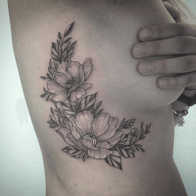Seven flowers Stefani Stipple Stefani Stipple Tattoos Coatesville PA  r tattoos