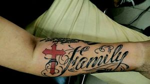 #letteringtattoo Family Tattoo