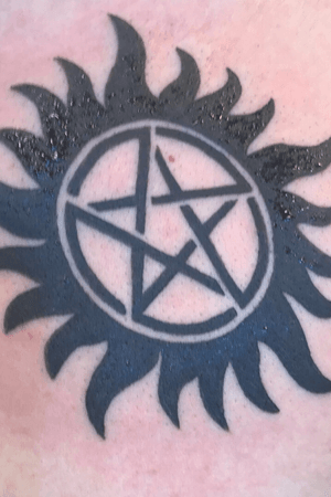 Tattoo uploaded by Steven Anderson • Chest tattoo. Supernatural  anti-possession • Tattoodo
