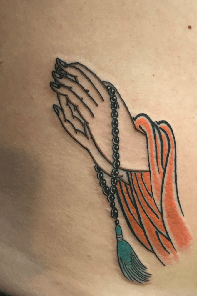 Tattoo uploaded by Hans • Buddhist praying hands by Mike • Tattoodo