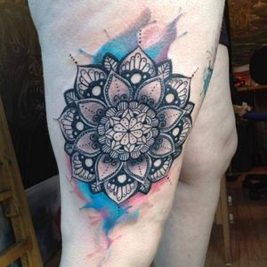 Tattoo uploaded by Jordan frost • Watercolor mandala • Tattoodo