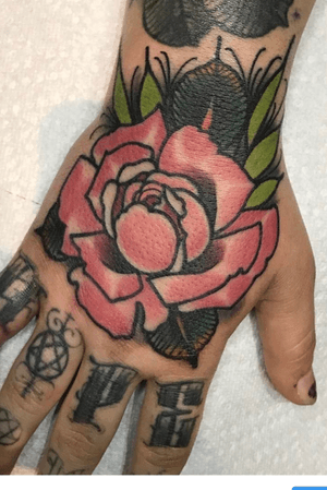 Rose on a Hand
