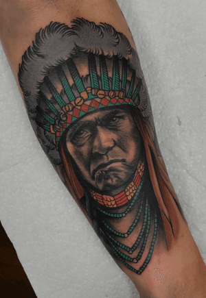 Part of a Native American sleeve.