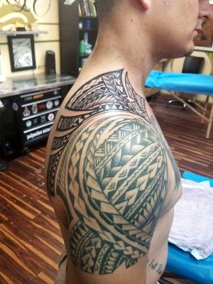 Freehand polynesian tattoo add on 