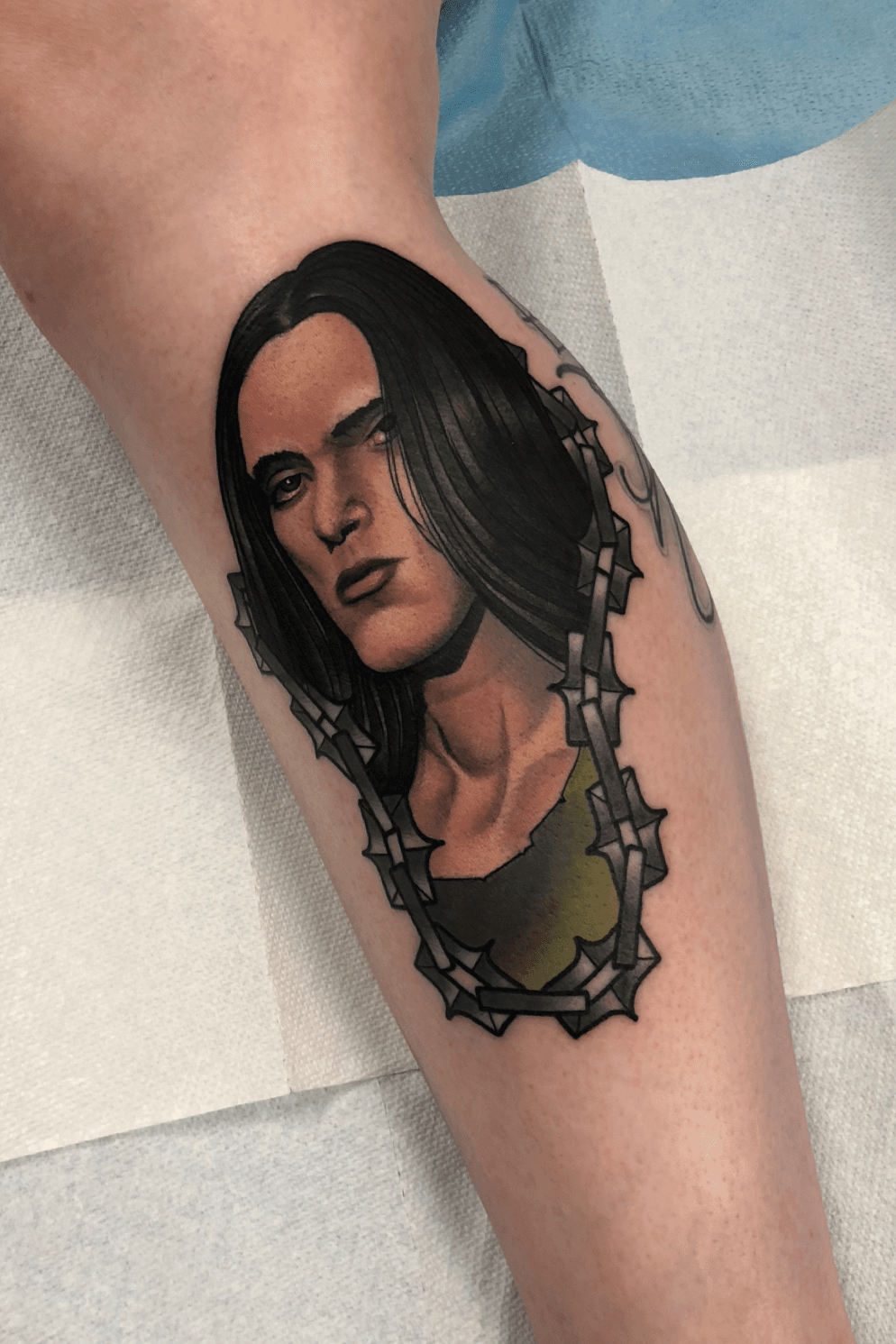 Typeonegative tattoo with some creative twists bandlogo bandtattoo  typeonegative wolfeye wolftattoo h  Picture tattoos Negative tattoo  Tattoo equipment