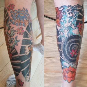 Japanese leg piece ( front and back )