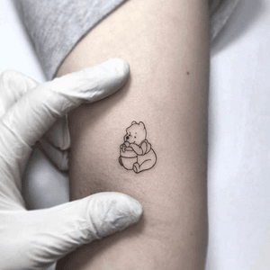 #winnie #the #pooh #lovely #tattoo #cute #tattoo #disney #childhood #favorite #cartoon #follow #my #profile #for #more #like #this❤️👧🏻