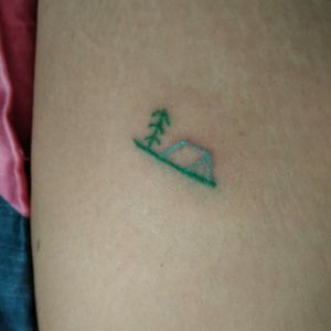 This is my very first stick poke, I want it to be a 2D simple style tattoo #simple #2D #camp #stickandpoke #tiny 