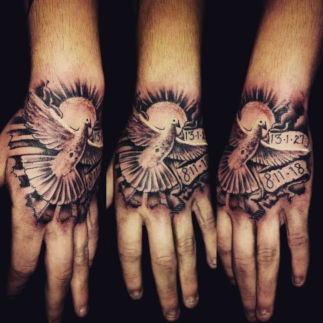 Tattoo uploaded by Billy Vauls  Dove hand tattoo  Tattoodo