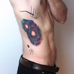 Tattoo by Paulina Szoloch aka ps oid #PaulinaSzoloch #psoid #abstracttattoos #abstracttattoo #abstract #shapes #surreal #strange #watercolor