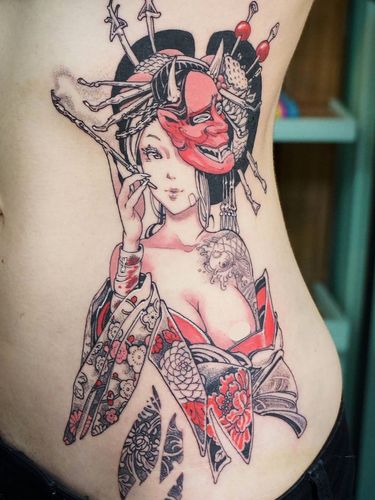 Tattoo by Hori Benny #HoriBenny #InvasionClub #Osaka #Japan #Otaku #anime #manga #illustrative