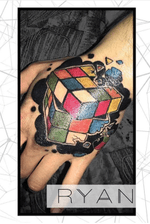 Rubiks cube tattoo