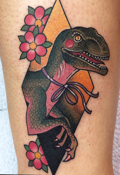 Dino on ankle 
