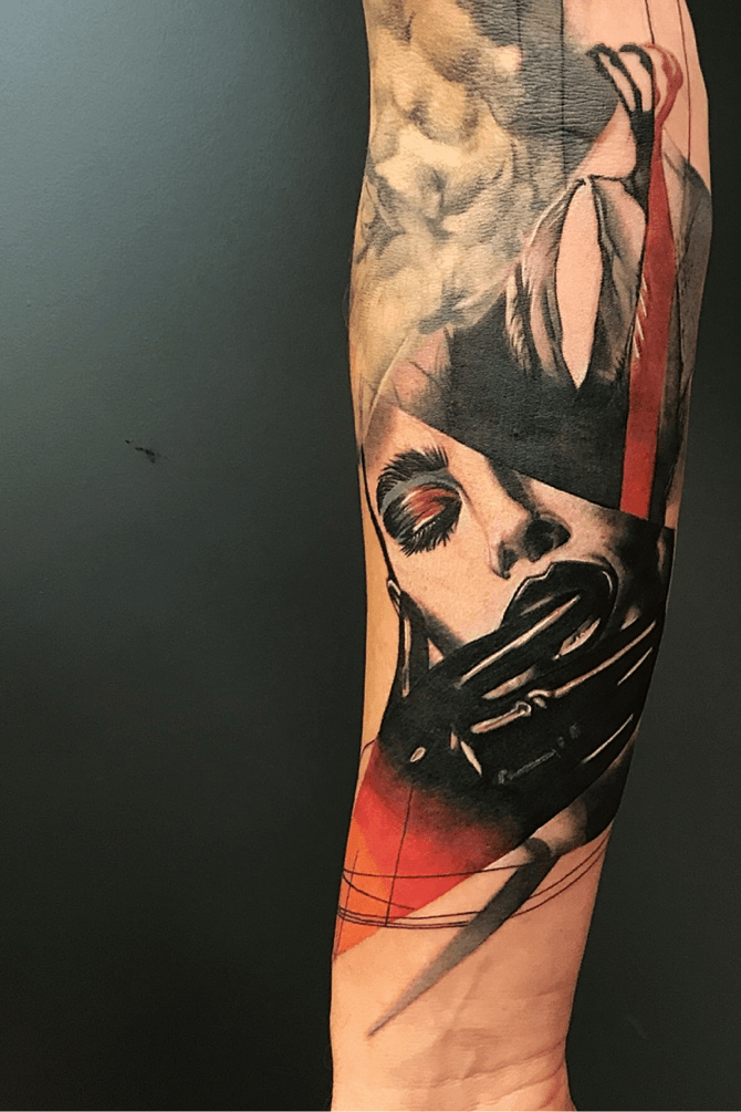 Sleeve Tattoo by Evil From The Needle
