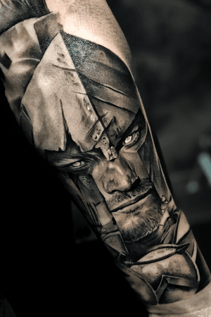 Spartan #tattoodo #tattoos #bishoprotary #Cheyenne #worldfamousink 