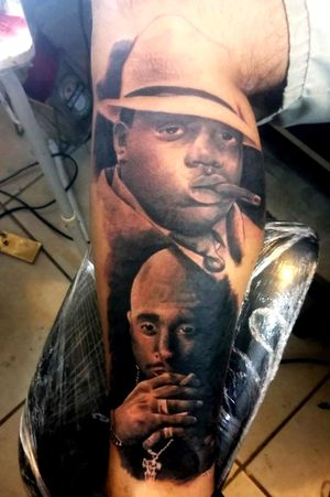 Tupac tattooBiggie tattoo Notorius big tattooTattoo realismo2pac tattooTatuaje en realismo