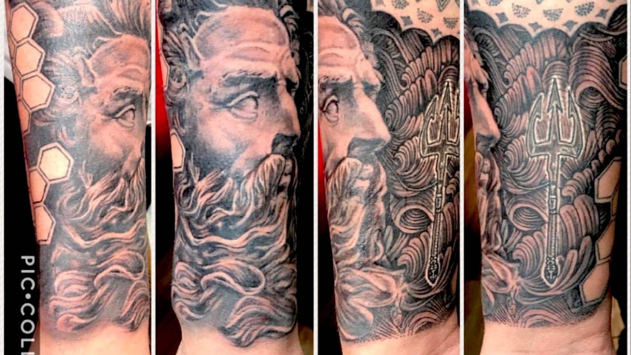 Tattoo uploaded by Suki Ink • Poseidon with his spear • Tattoodo