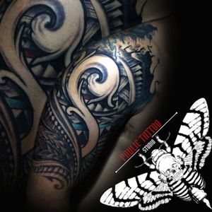 #PaulieTattooStudio #Freehand #Tattoo #polynesiantattoo #filigree 