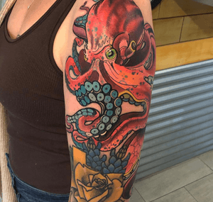 #octopus #tattoo 