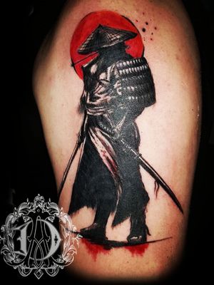 Illustrative samurai tattoo for my brother #tattoo #tattoos #tattooideas #lineworktattoo #blackandgreytattoo #fkirons #xion #tattoomafia #alexdavidsontattoos #art #tattooartist #eternalink #eikondevice #instagood #samuraitattoo #japanesetattoo #samurai #armtattoo