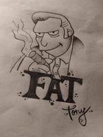 Fat Tony Los Simpsons #lossimpsons #simpsonstattoo #fattony #Tonyelgordo 