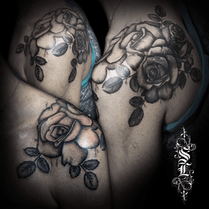 Cover up #tattoocoverup #tattooartist #tattooart #rose 