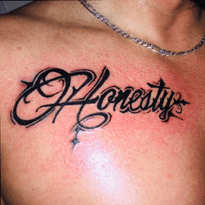 #honesty #honest #tattooswithmeaning #TattoosByDan #beginner #newartist #script #lettering #letteringtattoo #letteringtattoos 