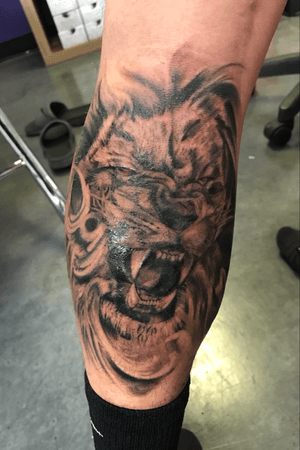 Lion Tattoo portrait 