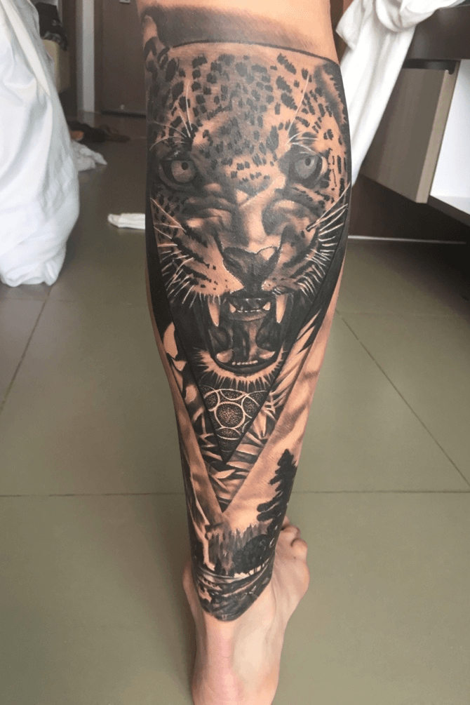 cheetah rose tattoo by annyanarchystriker on DeviantArt