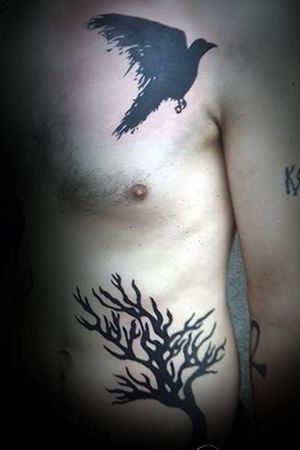 My tattoo.. Done in 2014.. #tree #crow #blackwork #blacktattoo #inprogress #tattoo #design #inprogresstattoo #linetattoo #tattooart #tattoolifestyle #tattoolife #tattoodesign #tattoo #ink #art #tattooartist #inked #tattooflash #tattooideas #artwork #artist #follow