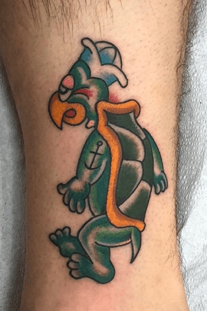My artists take on a classic Shellback tattoo
