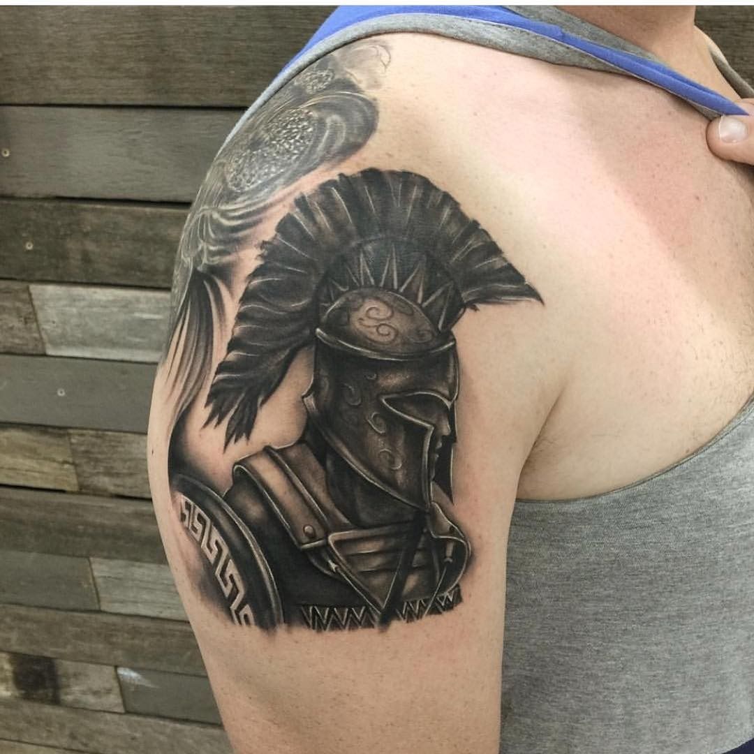 Ares Helmet Tattoo