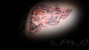 Done in 2014 / 2015.. #skull #burningskull #shadeing #blackwork #blacktattoo #finishtattoo #tattoo #design #done #finish #linetattoo #tattooart #tattoolifestyle #tattoolife #tattoodesign #tattoo #ink #art #tattooartist #inked #tattooflash #tattooideas #artwork #artist #follow