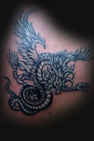 Done in 2014 / 2015, cover up, after.. #dragon #coverup #dragontattoo #shadeing #blackwork #blacktattoo #finishtattoo #tattoo #design #done #finish #linetattoo #tattooart #tattoolifestyle #tattoolife #tattoodesign #tattoo #ink #art #tattooartist #inked #tattooflash #tattooideas #artwork #artist #follow
