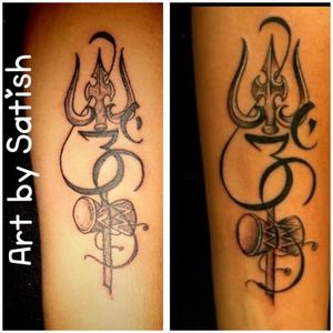 Desing god tattoo Trishul tattoo Religious tattoo Tattoo by satish vadher +91 9913043129