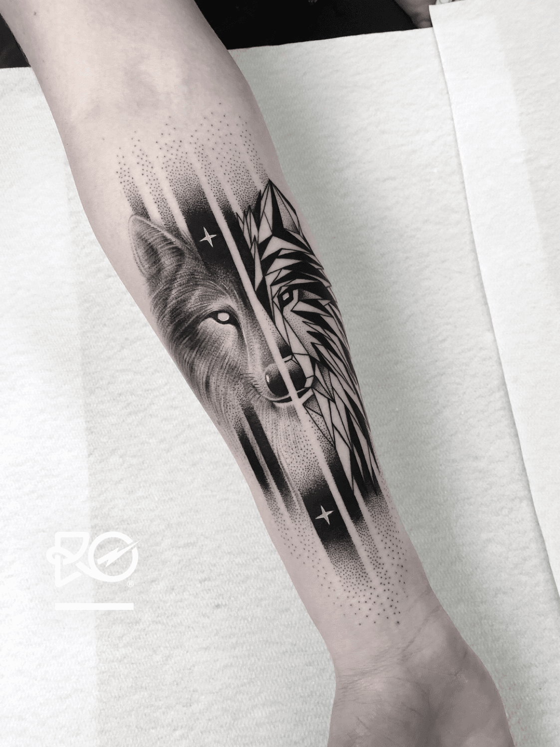 The 85 Best Wolf Tattoos for Men  Improb  Wolf tattoos men Wolf tattoos  Geometric wolf tattoo