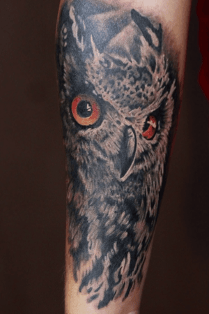 Second step on colour realistic tattoo