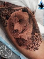 Add this little bear piece onto a feminine animal leg sleece thats in progress. Insta: @leigh_tattoos For all bookings an enquiries contact directly at Fb: /leighstca @heliostattoo @h2oceanloyalty #goldcoast #tattoo #tattoos #tat #tats #tattooist #tattooartist #tattooart #ink #inked #tattooedgirls #tattooedguys #t4l #follow #followme #bestoftheday #greywash #fusion #swashdrive #heliostattoo #heliosneedles #Loyalty4Life #H2Ocean4Life #h2ocean #beartattoo #flowertattoo #bear #thightattoo