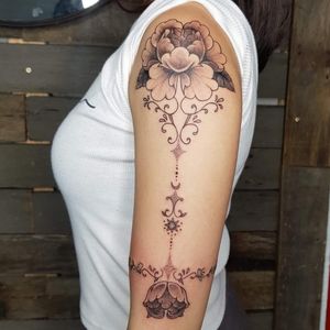 custom peony Tattoo 