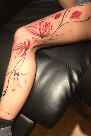 #flower #tattooart #painttattoo