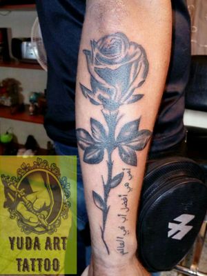 Tattoo Rosa black work #yudaart #eternalink #momsink #tattoorose https://www.facebook.com/yudaartstattoos