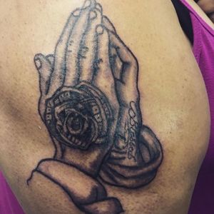 Praying Hands (tattooed) loving the creative minds 