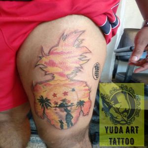 Tattoo Estilo Anime Dragón Ball #yudaart #eternalink #momsink #colorfullink #tatooanime #tattoogoku #guatemalatattoo. https://www.facebook.com/yudaartstattoos