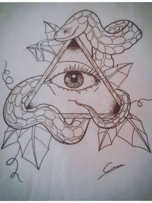 Espero que os guste..Cualquier aportación, comentario o consejo será bienvenido 👌 #tattoo #ojo #nature #serpiente #animaltattoo #design #diseñodetatuaje #dotwork #dotworktattoos #triangulo #snake #eye #puntillismo 