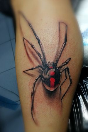 #tattoo #spider #BlackwidowTattoo #realistic done with #cheyenne #dynamicink#worldfamous #cheyennetattooequipment 