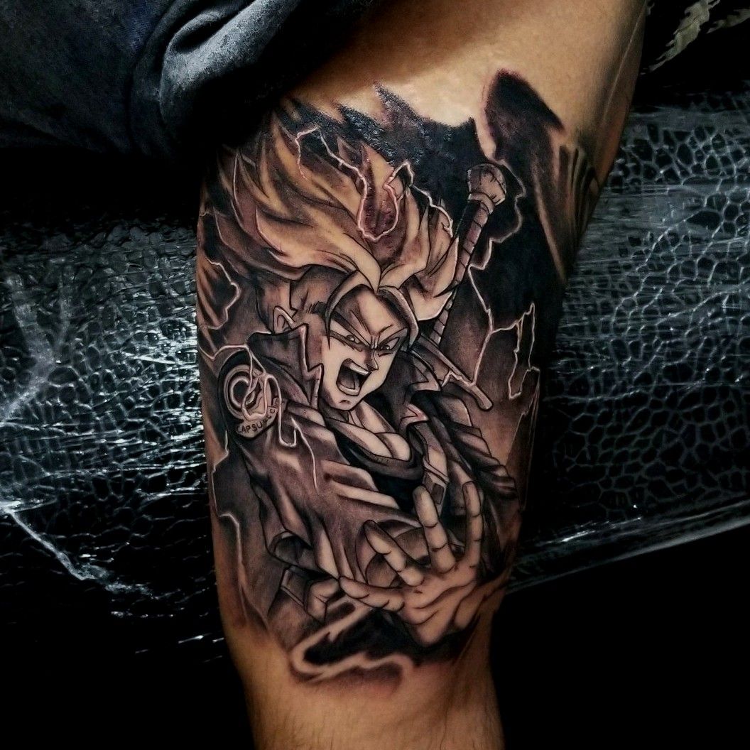 Tattoo uploaded by James  Future trunks super saiyan dragonballz  dragonballtattoo supersaiyan futuretrunks dragonballztattoo  Tattoodo