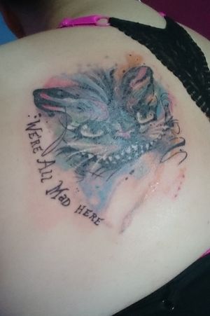 Cheshire cat "We're all mad here" 