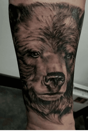 I had the pleasure of doing this bear on a very adventurous client such a cool dude I could talk to him all day I have a healed pic ill post soon Thanks for checking it out happy holidays