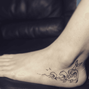 #ink#tattoo#blackink#tats#inked#tattooideas#waves#summer#summervibes