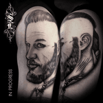 In progress #Vikings #inprogress #blackandgrey #tattooartist #tattooart 
